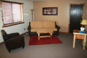 Small suite sitting room