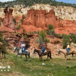 Family horseback riding